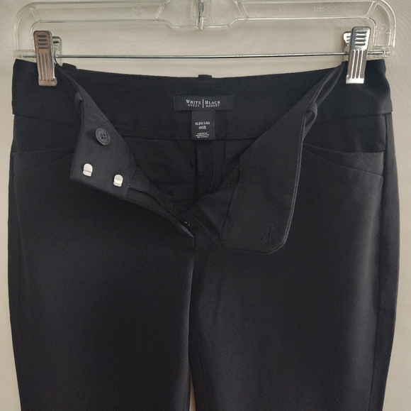 White House Black Market Pants - WHBM Black Slim Leg Sz 00R